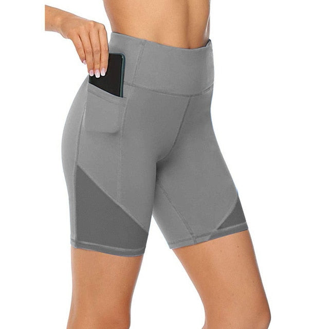 Women's High Waist Fitness Sports Biker Shorts