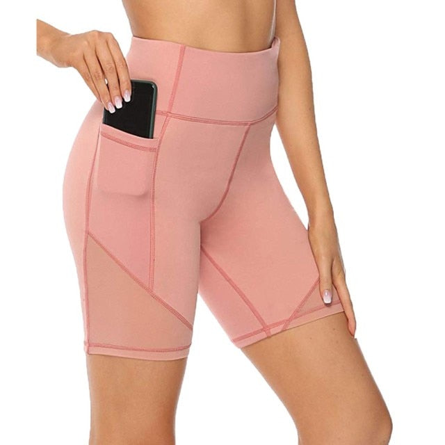 Women's High Waist Fitness Sports Biker Shorts