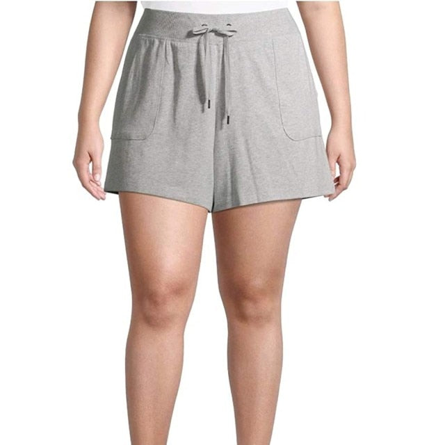 Women High Waist Cotton Linen Bermuda Shorts